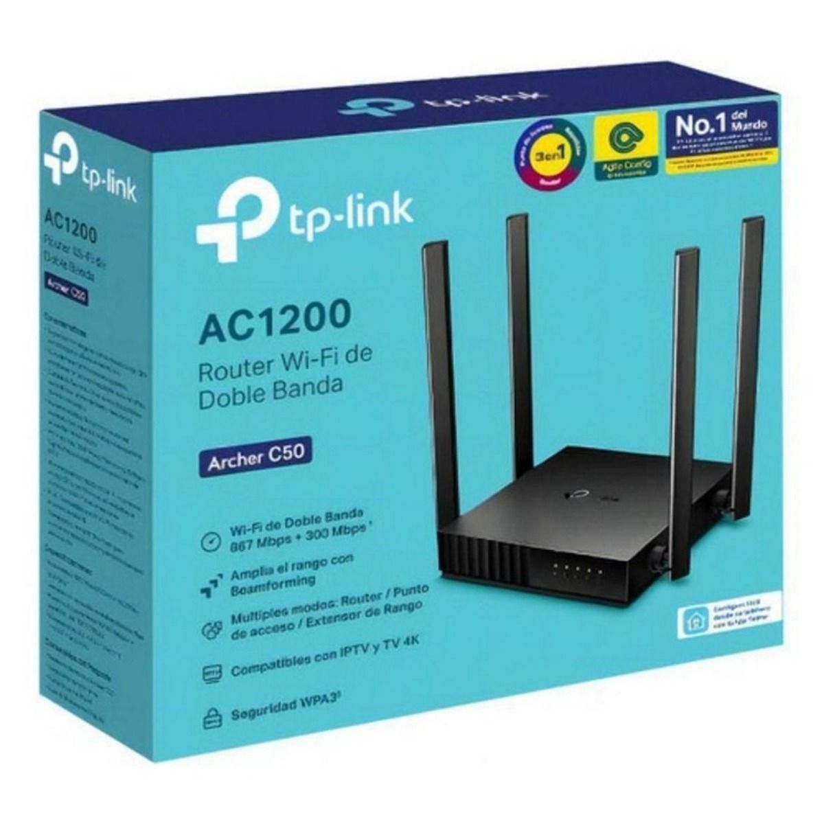 Router Tp Link Inalambrico Doble Banda Archer C50 - GRUPO CONTROL - ARCHERC50 - ROUTER