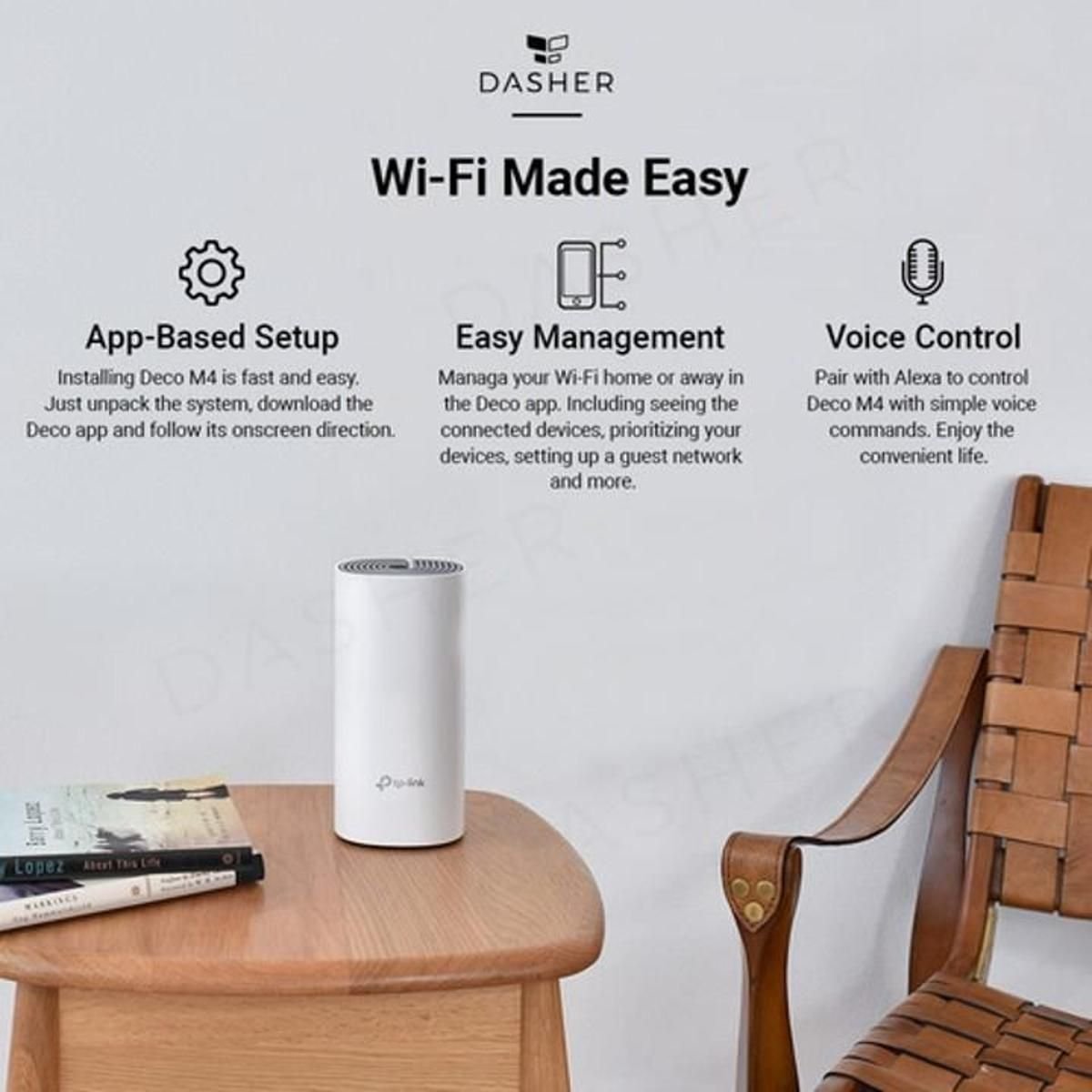Sistema de WiFi Tp - Link en Malla para Toda la Casa - GRUPO CONTROL - DECOM4(2-PACK) - 