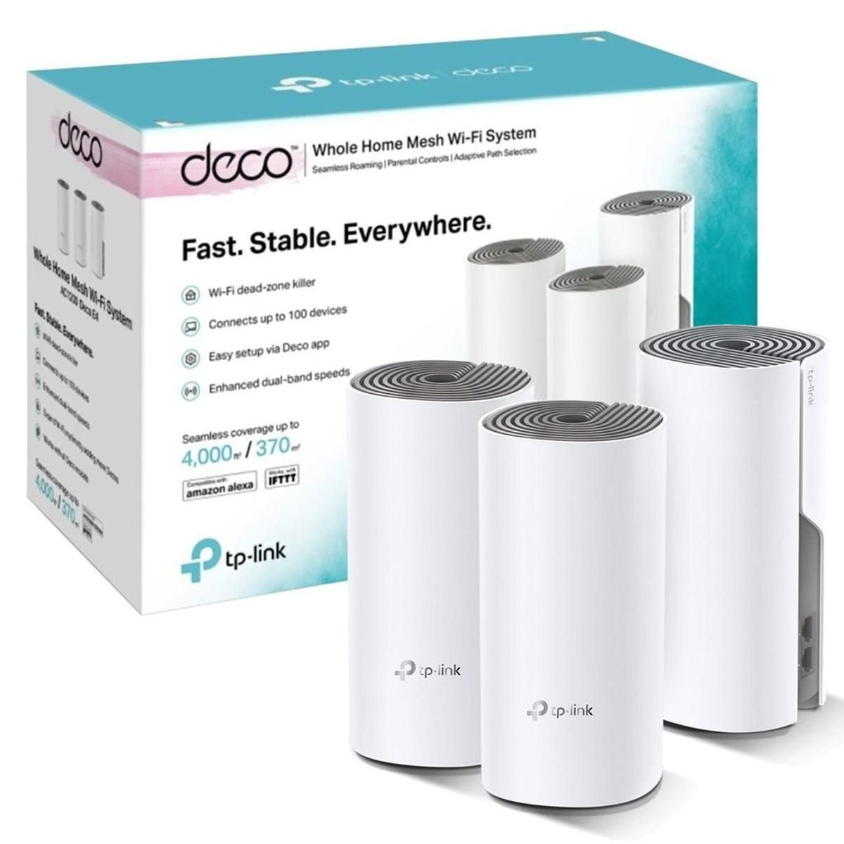 Sistema Integrado Wifi Tp Link Doble Banda DECOE4 - GRUPO CONTROL - DECOE4(3-PACK) - 