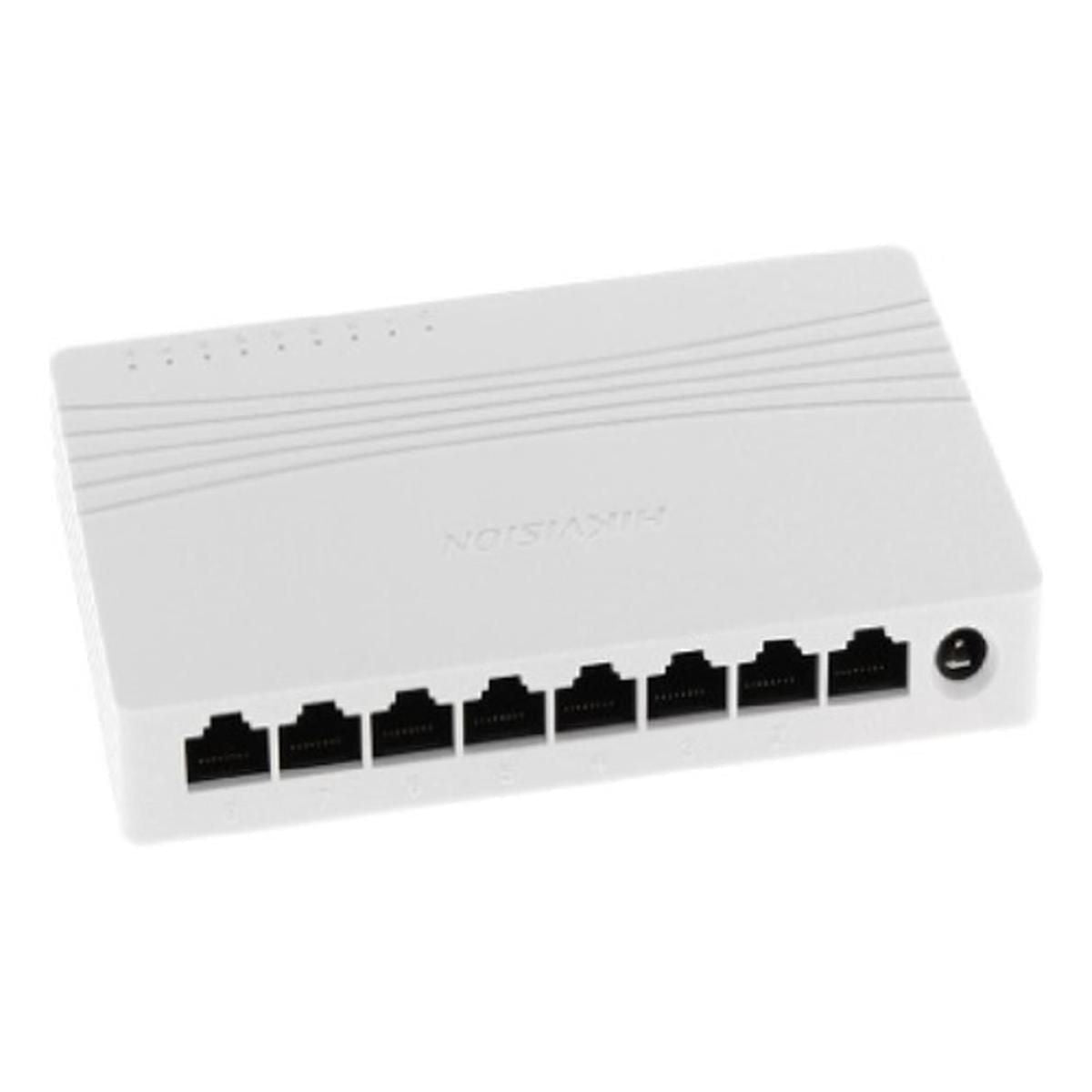 Switch 8 Ethernet 10/100 Mbps - GRUPO CONTROL - DS-3E0108D-E - SWITCH