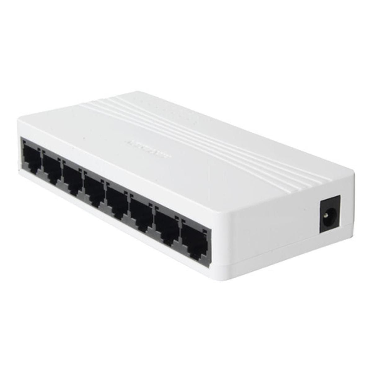 Switch 8 Ethernet 10/100 Mbps - GRUPO CONTROL - DS-3E0108D-E - SWITCH