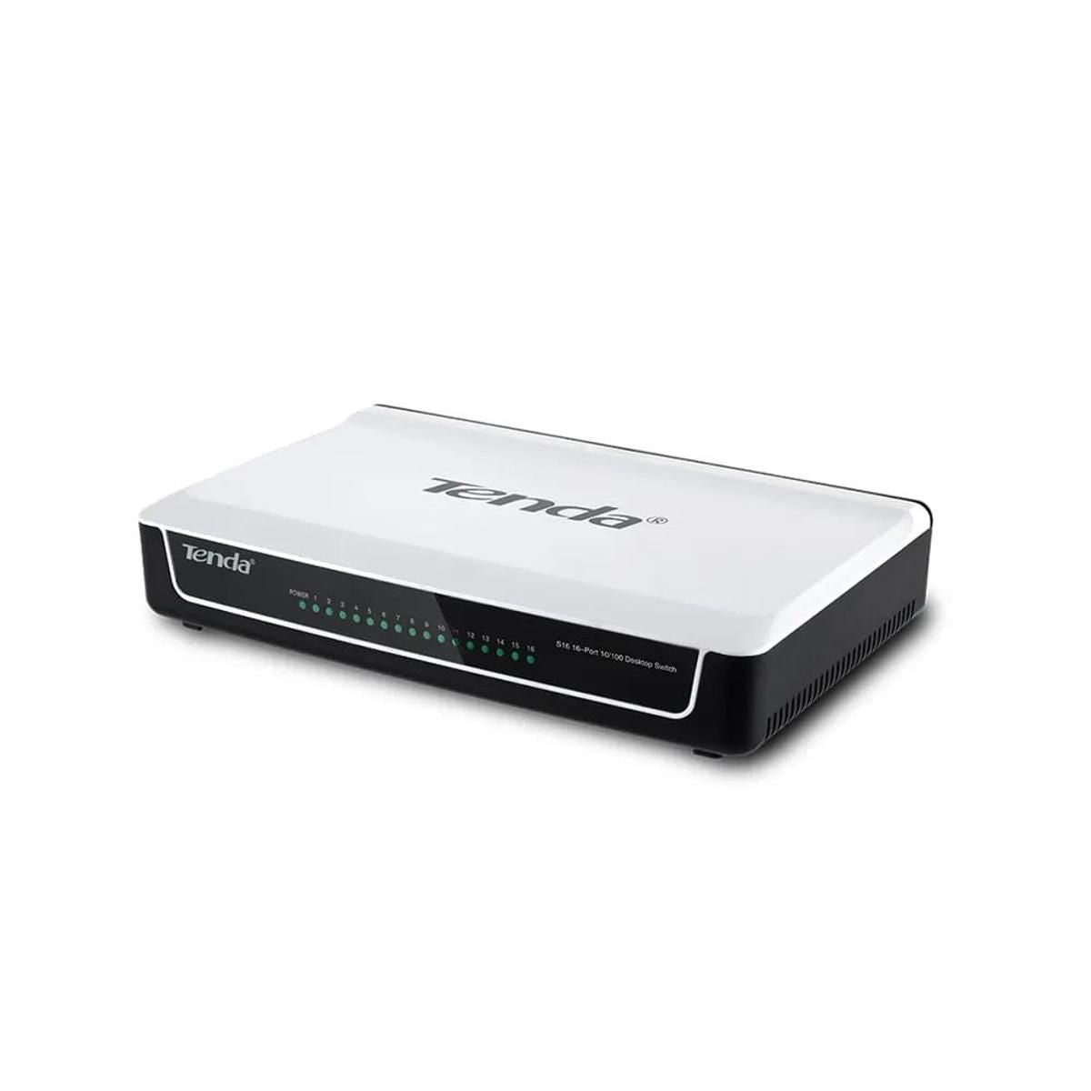 SWITCH DE ESCRITORIO 16 PUERTOS 10/100 MBPS PROTECCION 6KV - GRUPO CONTROL - S16 - SWITCH