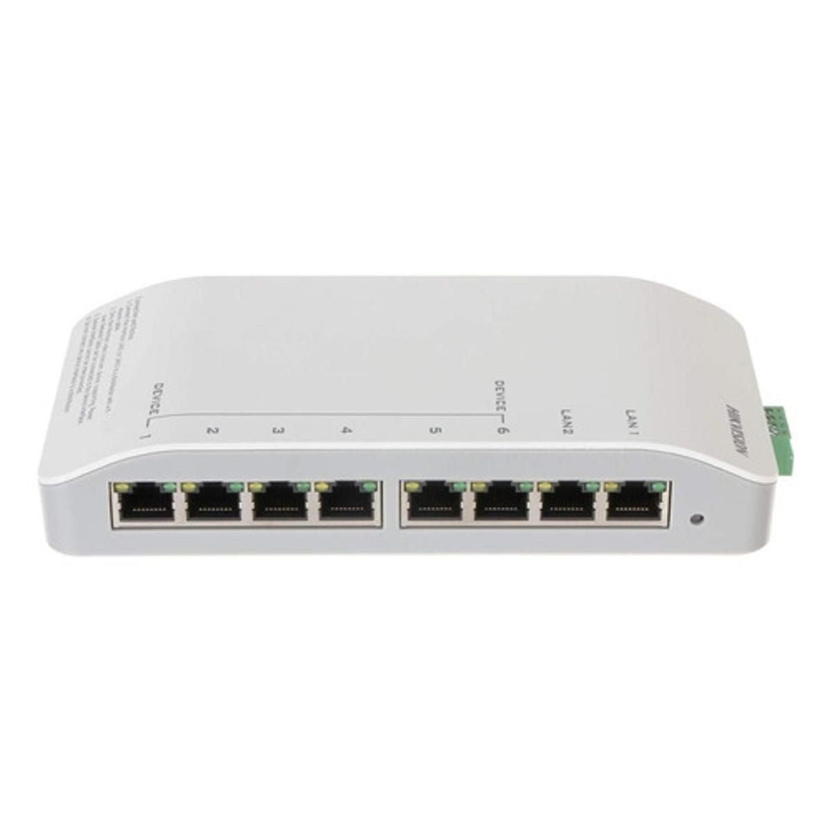 Switch de VideoPortero Hikvision DS - KAD606 6 Canales PoE - GRUPO CONTROL - DS-KAD606 - SWITCH