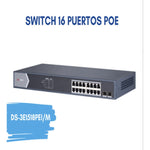 Switch Hikvision 16 puertos Poe Administrable - GRUPO CONTROL - DS-3E1518P-EI/M - SWITCH