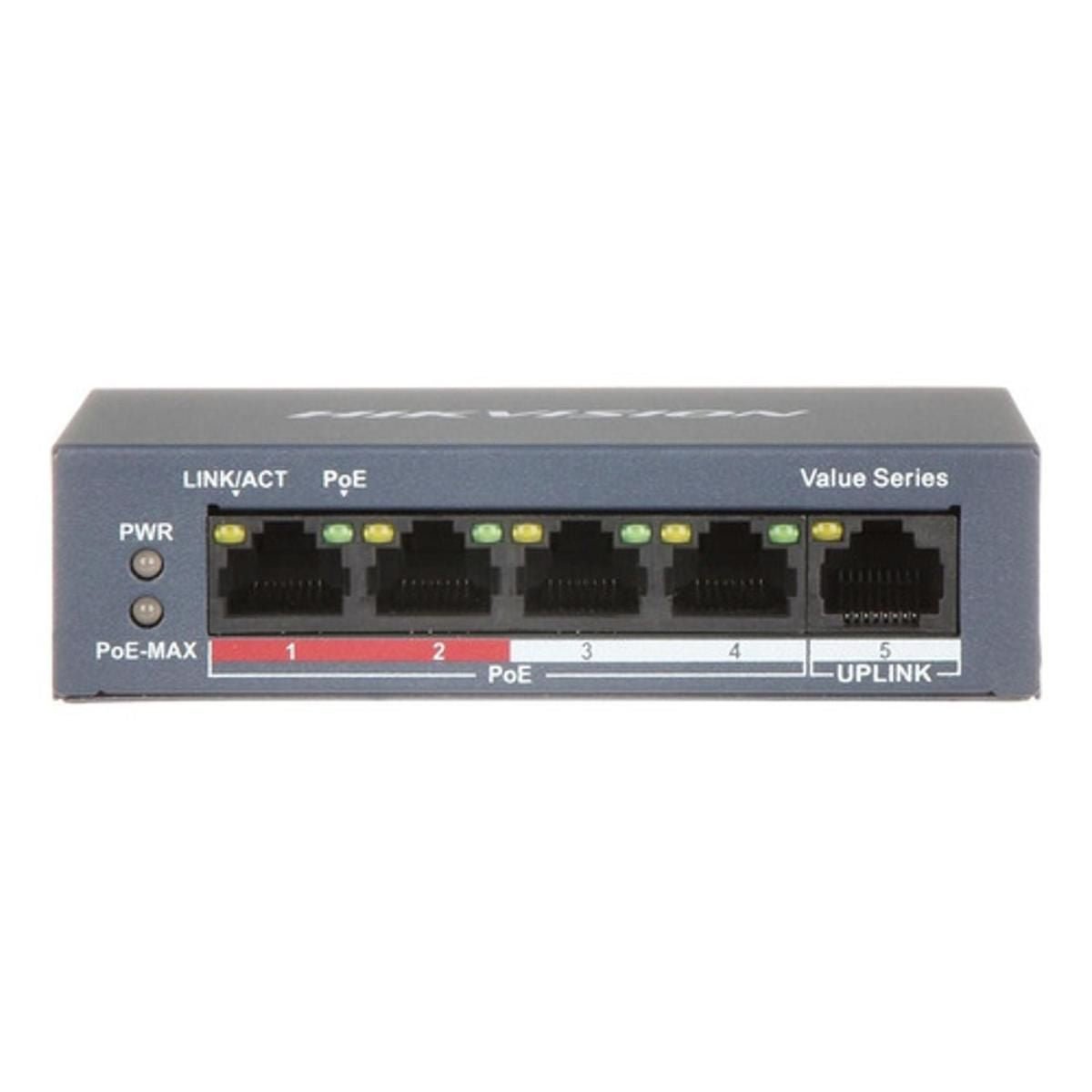 Switch Hikvision Ds - 3e0105p - e/m(b) Serie 3000 - GRUPO CONTROL - DS-3E0105P-E/M(B) - SWITCH