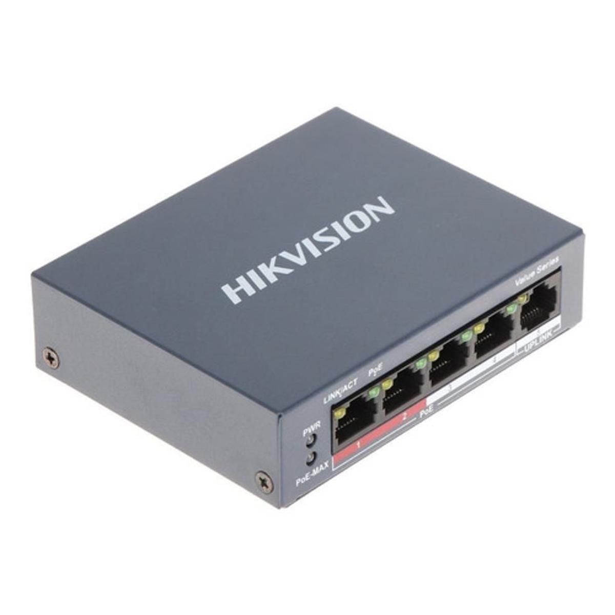 Switch Hikvision Ds - 3e0105p - e/m(b) Serie 3000 - GRUPO CONTROL - DS-3E0105P-E/M(B) - SWITCH