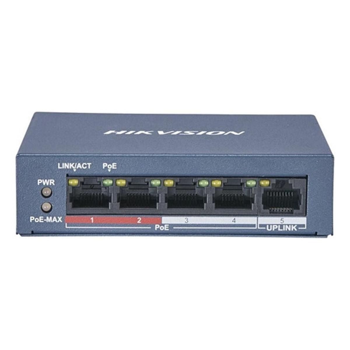 Switch Hikvision Ds - 3e0105p - e/m(b) Serie 3000 - GRUPO CONTROL - DS-3E0105P-E/M(B) - SWITCH