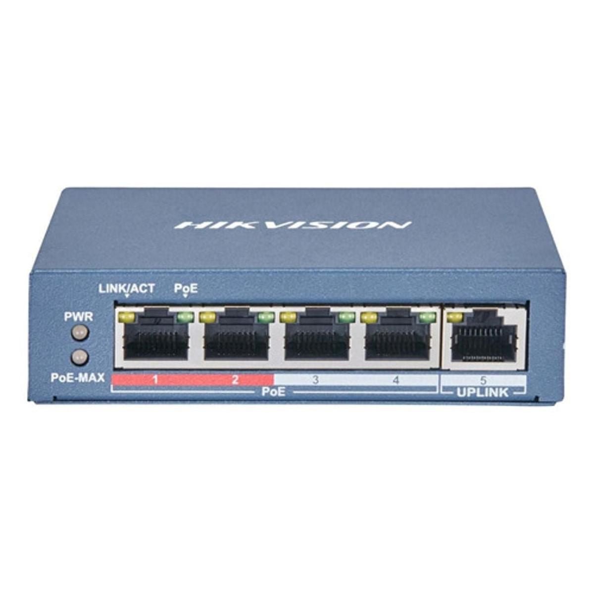 Switch Hikvision Ds - 3e0105p - e/m(b) Serie 3000 - GRUPO CONTROL - DS-3E0105P-E/M(B) - SWITCH