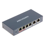 Switch Hikvision PoE 4 Puertos No Admin 3E0106HP - E - GRUPO CONTROL - DS-3E0106HP-E - SWITCH