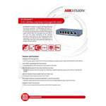 Switch Hikvision PoE 4 Puertos No Admin 3E0106HP - E - GRUPO CONTROL - DS-3E0106HP-E - SWITCH