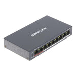 Switch Hikvision PoE 9 Puertos 3E0109P - E/M(B) - GRUPO CONTROL - DS-3E0109P-E/M(B) - SWITCH