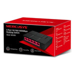 Switch Mercusys 5 Puertos RJ45 1/100/1000mps MS105G - GRUPO CONTROL - MS105G - SWITCH