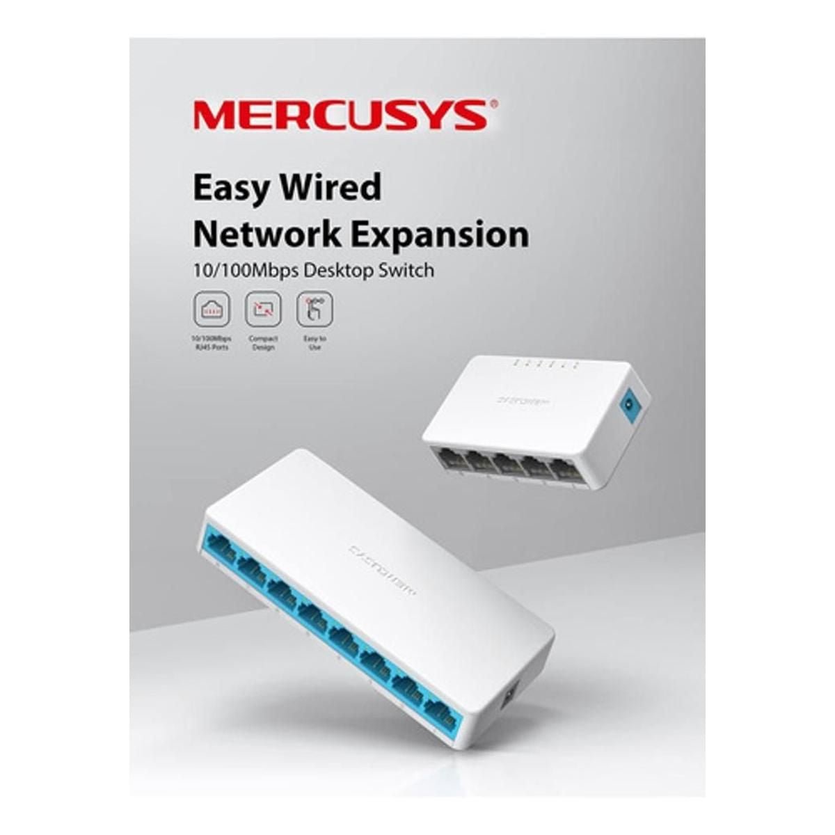 Switch Mercusys 8 Puertos Ms108 - GRUPO CONTROL - MS108 - SWITCH