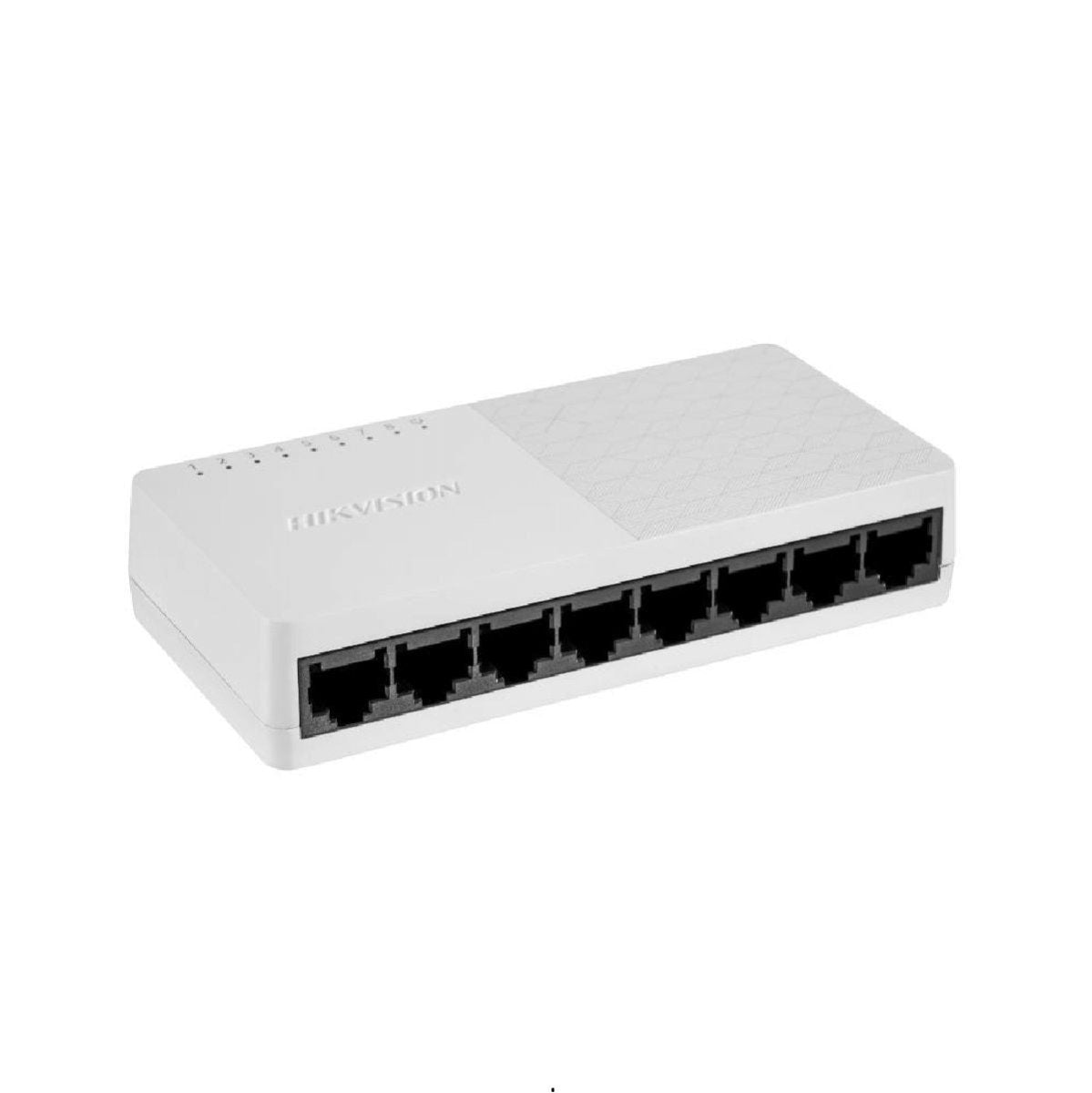 Switch No Administrable de Escritorio de 8 Puertos Fast Ethernet 10 / 100 Mbps - GRUPO CONTROL - DS-3E0108D-O - SWITCH