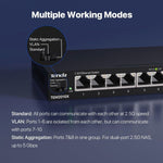 SWITCH TENDA 8 PUERTOS 2.5 GIGABIT +2 PUERTOS SFP 10 GIGABIT+SLOTS - GRUPO CONTROL - TEM2010X - SWITCH