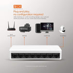 Switch Tenda S108 8 Puertos 10/100 Mbps Sobremesa - GRUPO CONTROL - S108 - SWITCH
