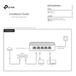Switch Tp Link 5 Puertos 10/100 Mbps No Admin TL - SF1005D - GRUPO CONTROL - TL-SF1005D - SWITCH
