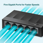 Switch TP - Link LS1005G 5 Puertos Gigabit Sobremesa - GRUPO CONTROL - LS1005G - SWITCH