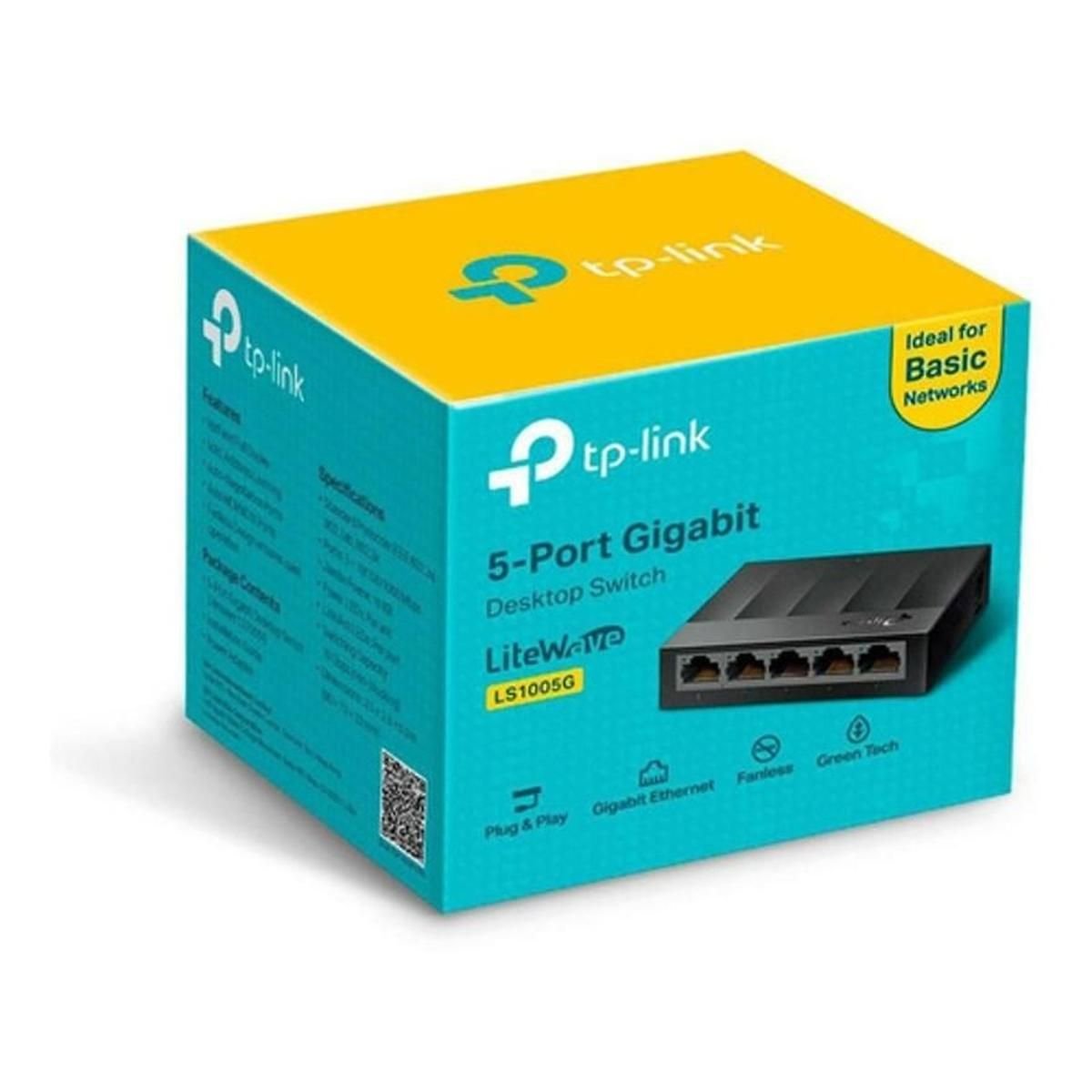 Switch TP - Link LS1005G 5 Puertos Gigabit Sobremesa - GRUPO CONTROL - LS1005G - SWITCH