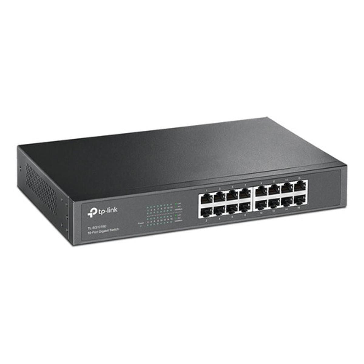 Switch Tp Link No Administrable de 16 Puertos - GRUPO CONTROL - TL-SG1016D - SWITCH