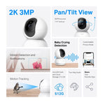 Combo 2 Cámaras TP-Link Tapo C210 2K Wifi
