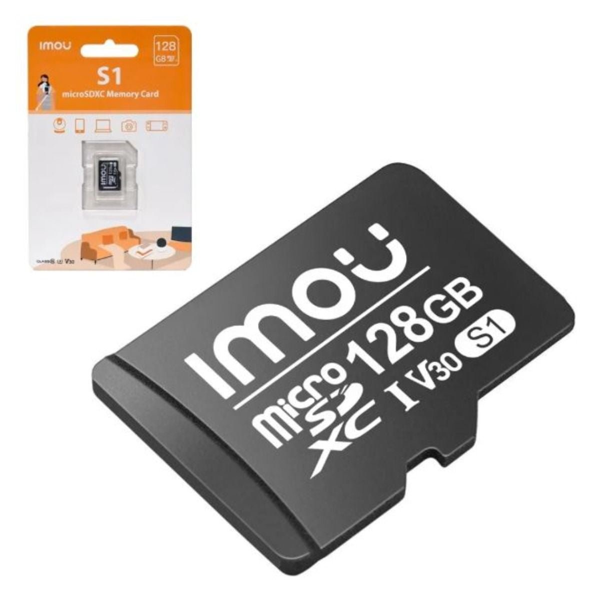 Tarjeta MicroSD 128GB Imou ST2-128-S1 Clase 10 U3 V30 - GRUPO CONTROL - ST2-128-S1 - MICRO SD