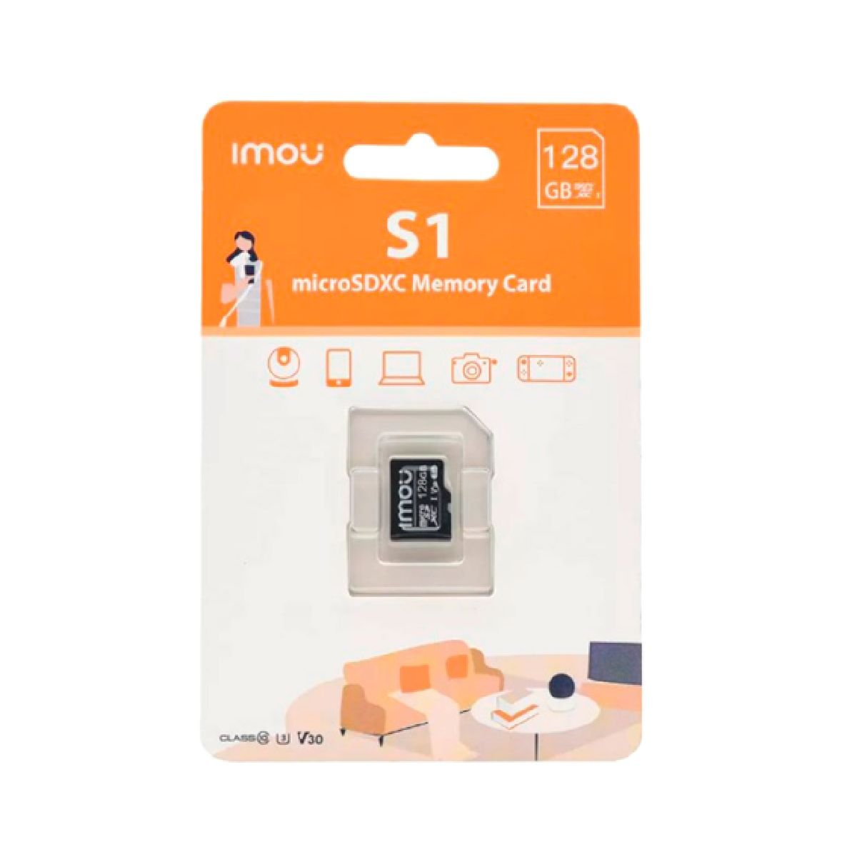 Tarjeta MicroSD 128GB Imou ST2-128-S1 Clase 10 U3 V30 - GRUPO CONTROL - ST2-128-S1 - MICRO SD
