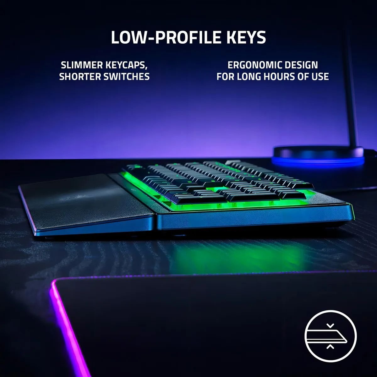 Teclado Gamer Razer Ornata V3 X RZ03 - 04470200 - R3U1 Negro - GRUPO CONTROL - RZ03-04470200-R3U1 - TECLADO