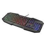 Teclado Gamer Trust Iluminación Rainbow Ergonómico - GRUPO CONTROL - 22279 - TECLADO