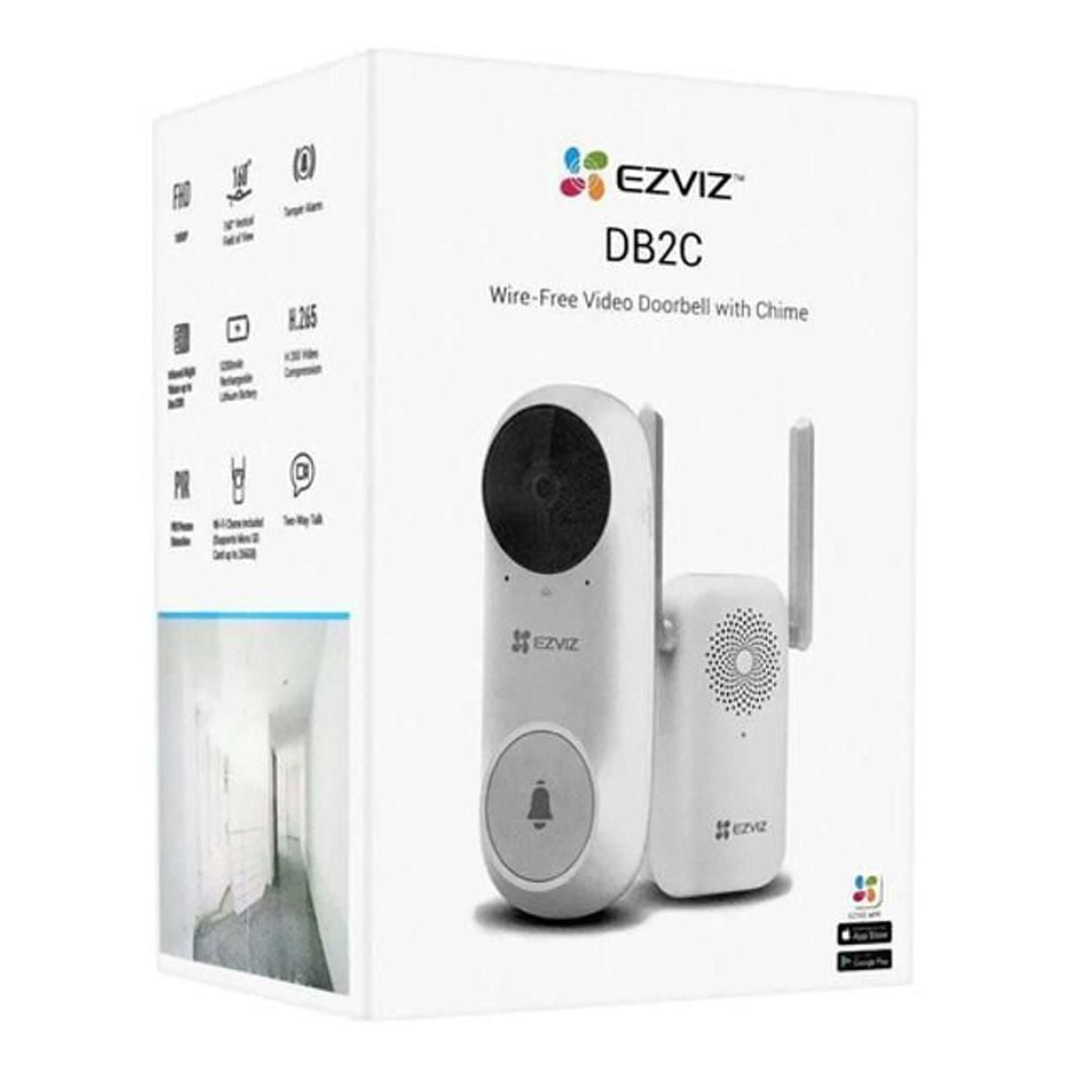 Timbre Inteligente Wifi Db2c - GRUPO CONTROL - CS-DB2C-A0-1E3WPBR - ALARMA