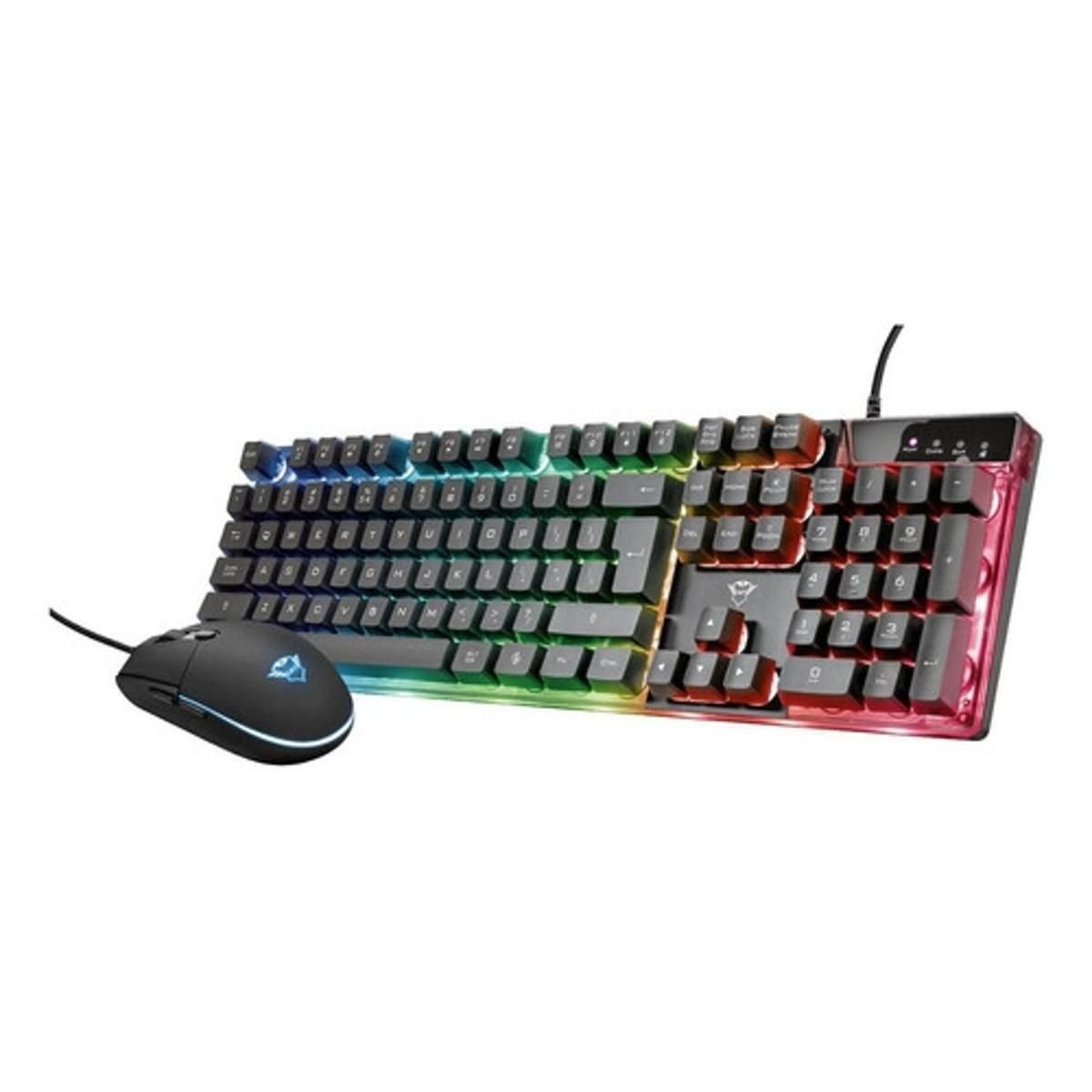 Trust GXT 838 Combo Gamer – Teclado y Mouse 23482 - GRUPO CONTROL - 23482 - GAMER
