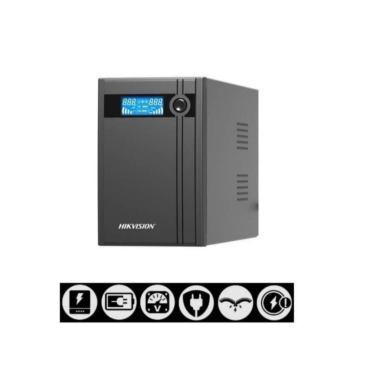UPS Hikvision DS-UPS2000x 2000VA 1200W Protección USB LCD - GRUPO CONTROL - DS-UPS2000x - UPS