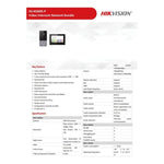 Videoportero Hikvision 2mp KIS605 - PC - GRUPO CONTROL - DS-KIS605-PC - VIDEOPORTERO