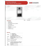 Videoportero Hikvision de 1 Botón - GRUPO CONTROL - DS-KV8113-WME1 - VIDEOPORTERO