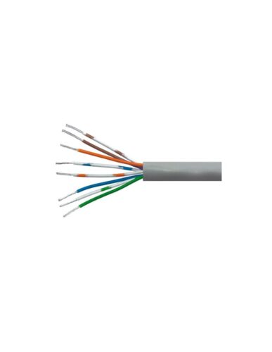 ENERLINE MULTIFILAR (FLEXIBLE) UTP 5E 100% CU  AWG 24 INTERIOR BLANCO 305 Mts