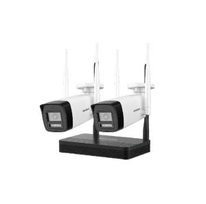 Kit de Seguridad Hikvision Nvs + 2 Turret Bala 4mp Wifi