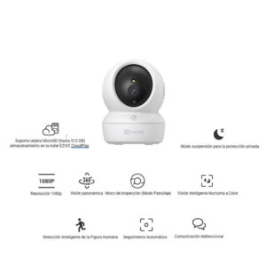 CAMARA EZVIZ WIFI H6C PT 5MP WIFI SEGUIMIENTO INTEL 10mIR