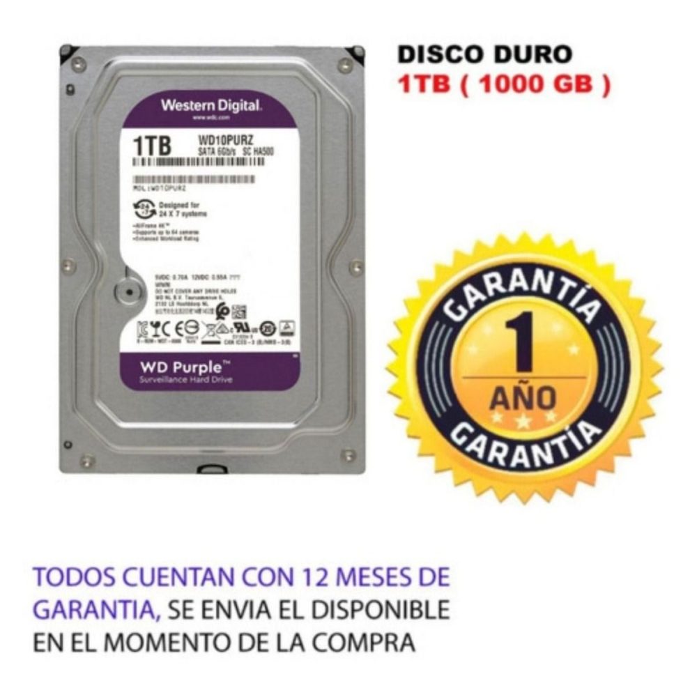 Kit Hikvision DVR 4ch + 2 Cámaras 1080p + Disco Duro 1tb