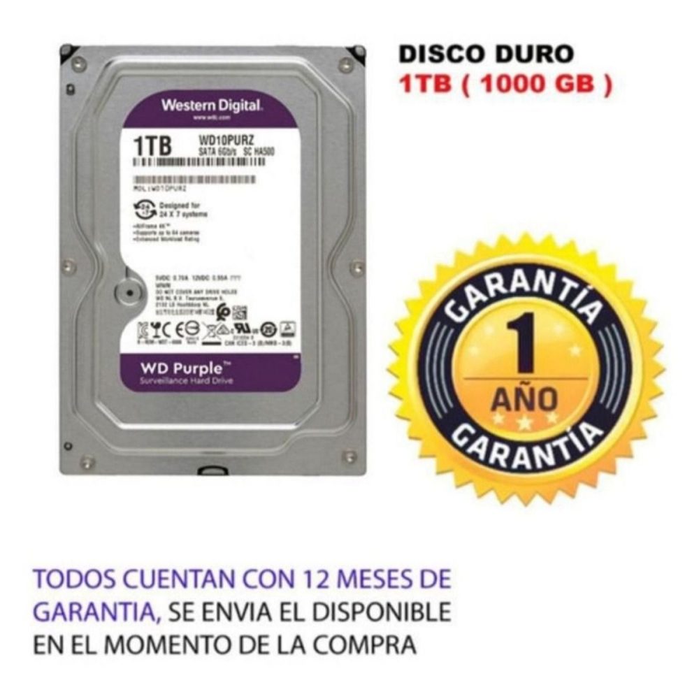 Kit Hikvision DVR 8ch + 8 Cámaras 1080p + Disco Duro 1tb