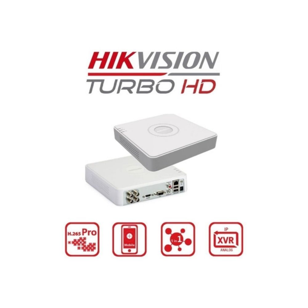 Kit Hikvisión Dvr 4ch+4Cámaras 2MP COLOR VU+Cable+accesorios