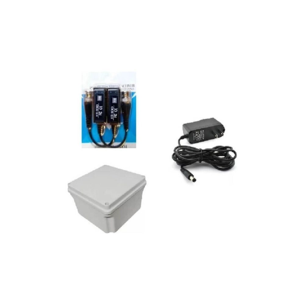 Kit Hikvisión Dvr 4ch+4Cámaras 2MP COLOR VU+Cable+accesorios