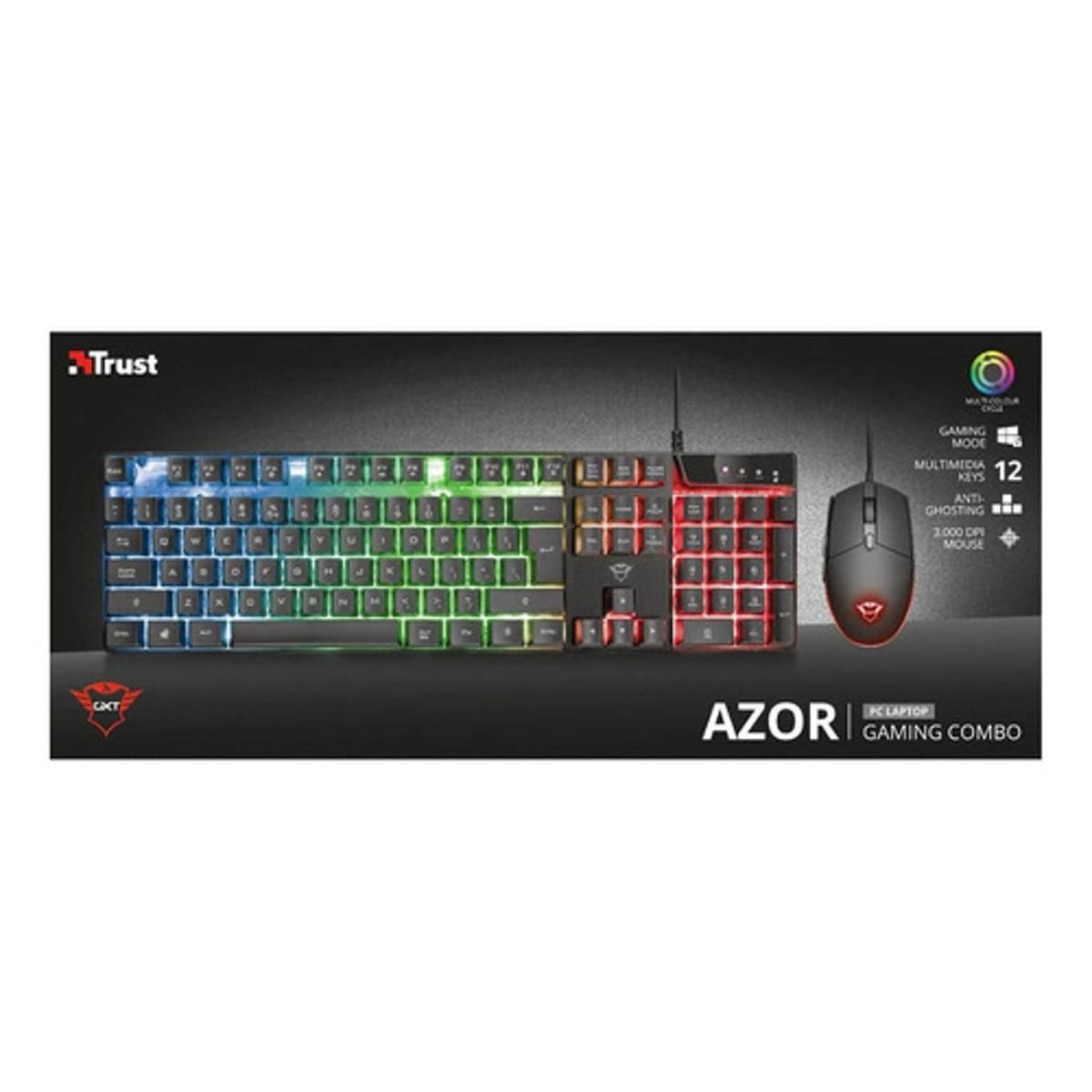Combo Gamer Trust Gxt 838 Teclado y Mouse