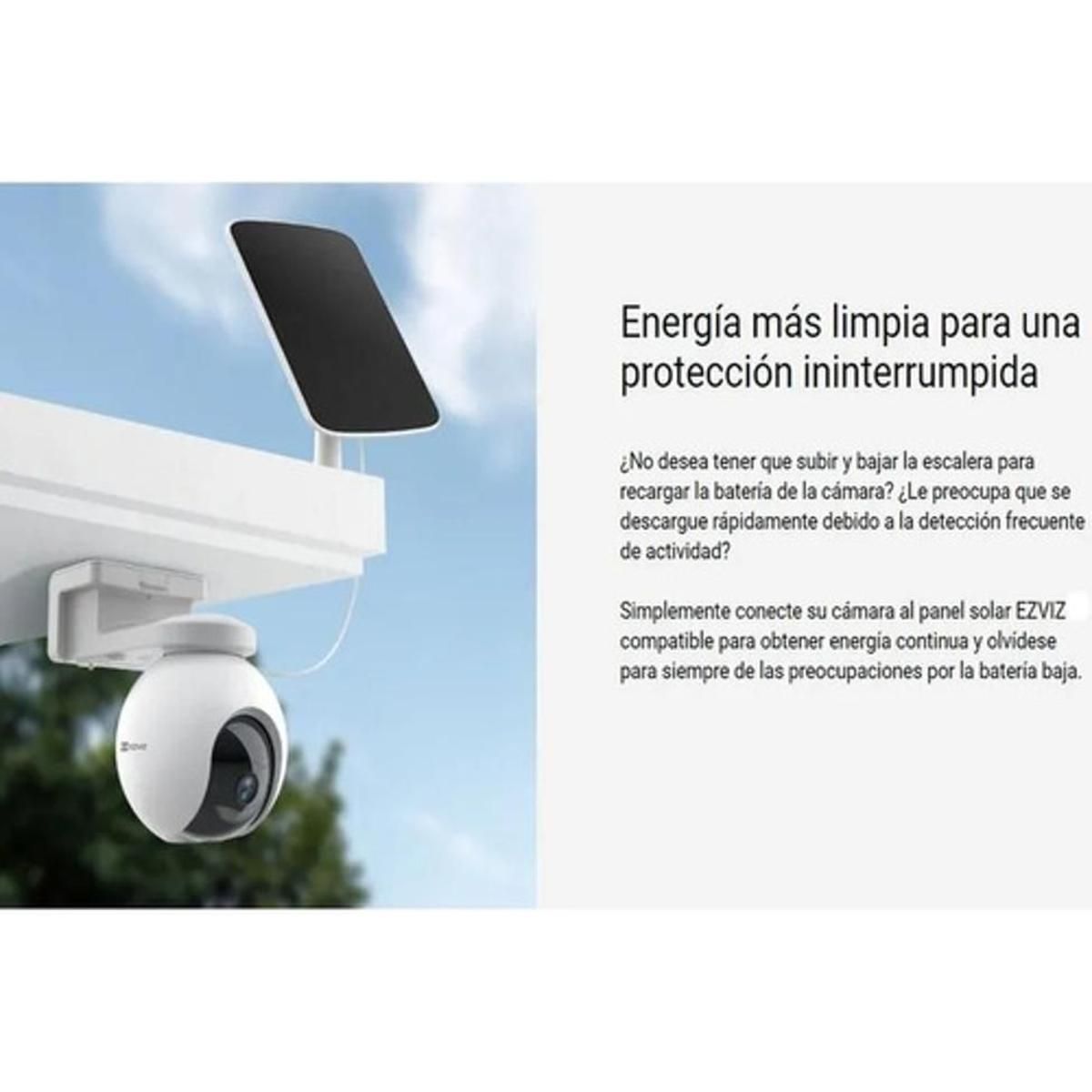 EZVIZ PANEL SOLAR DE CARGA PARA CÁMARAS CON BATERIA TIPO C