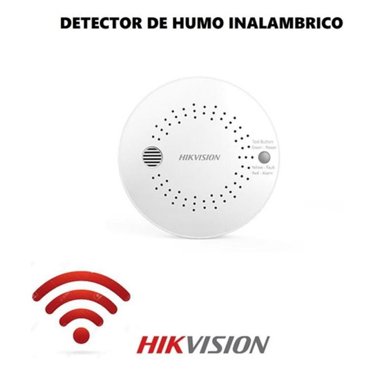 Detector de Humo Inalámbrico Hikvision DS-PD1-SMK-W