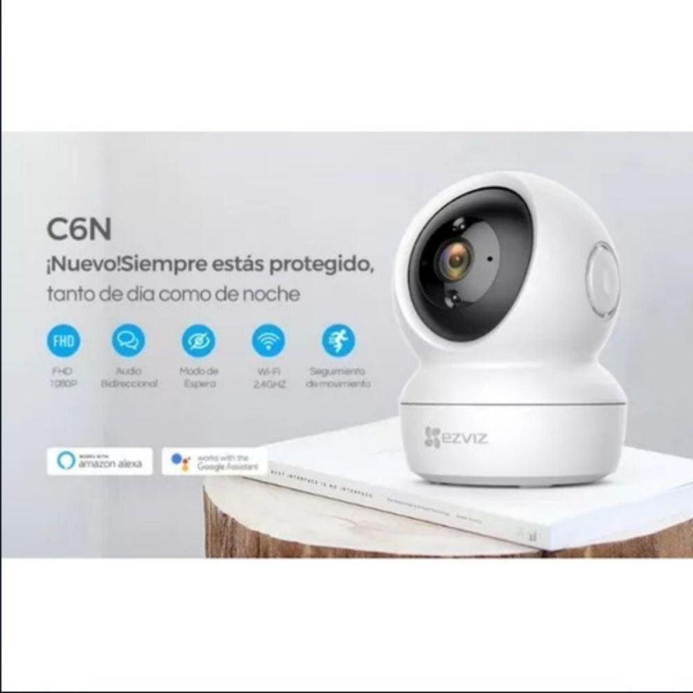 Cámara De Seguridad Ezviz Wifi 3mp + Memoria Sd 64gb