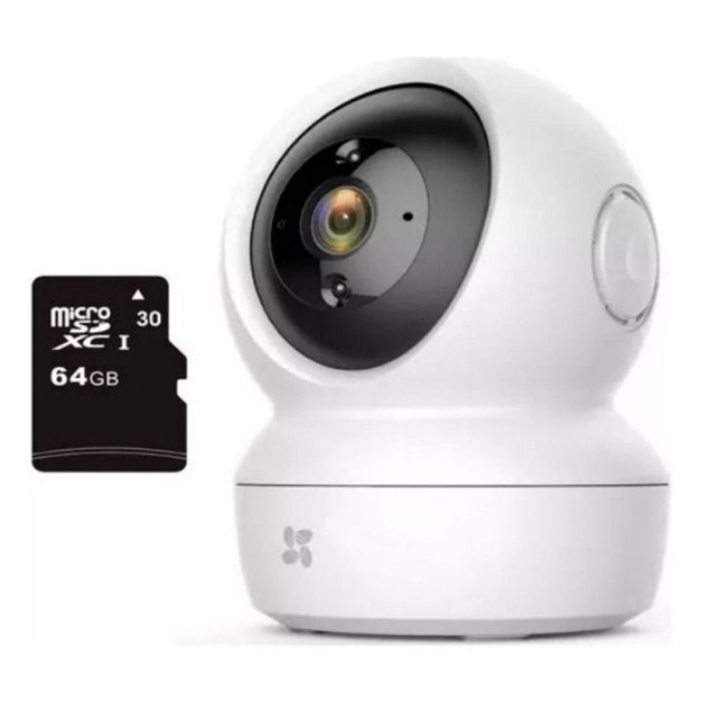 Cámara De Seguridad Ezviz Wifi 3mp + Memoria Sd 64gb