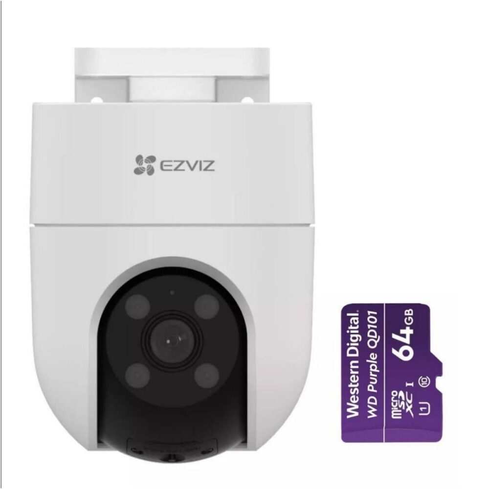 Cámara de seguridad wifi Ezviz H8C + Micro-SD 64GB de 2MP