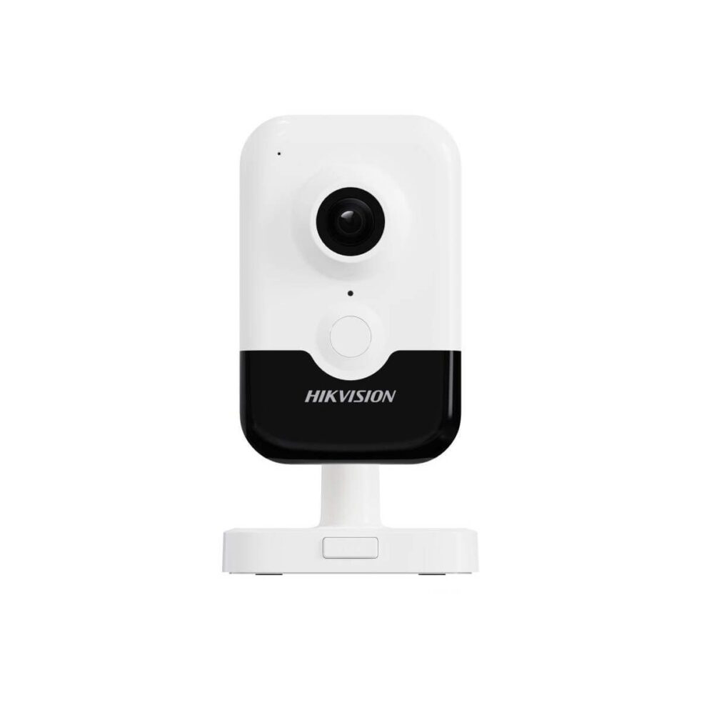 CÁMARA IP FIJA TIPO CUBO CON MICRÓFONO INCORPORADO ACUSENSE DE 2 MP CONEXIÓN A HIKCONNECT