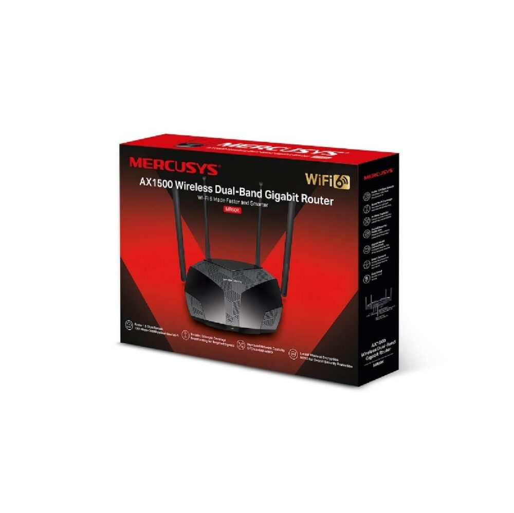 ROUTER AX1500 MERCUSYS WIFI 6 DE DOBLE BANDA