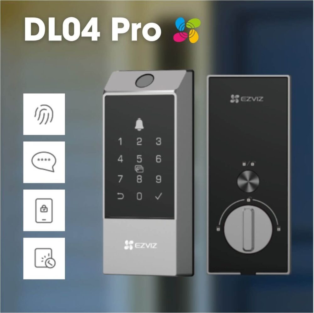 EZVIZ CERRADURA DIGITAL TIPO CERROJO PARA USO EXTERIOR CON GRADO DE PROTECCIÓN IP65. OFRECE 6 MÉTODOS DE ACCESO: HUELLA DACTILAR, TARJETA DE PROXIMIDAD, CÓDIGO NUMÉRICO, LLAVE MECÁNICA, APLICACIÓN EZVIZ Y CONEXIÓN BLUETOOTH